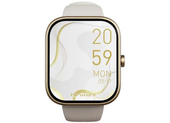 HiFuture LUME Smartwatch 1.85" IPS Display, Dual-Core Processor, 100+ Sports Modes, Built-in Wireless Calling, 24/7 Health Monitoring (Heart Rate, SpO2, Sleep), Ultra-Light Weight Sleek Design, Champagne Gold